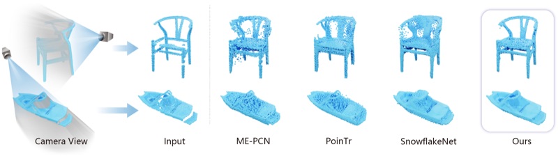 Shape Completion with Points in the Shadow teaser